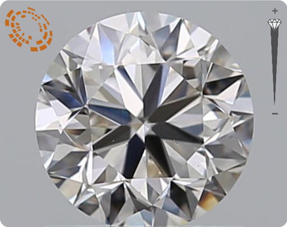 Natürlicher 0.90ct GIA Diamant | Farbe H | Reinheit VS1 | Rundschliff | VG EX VG #D10468