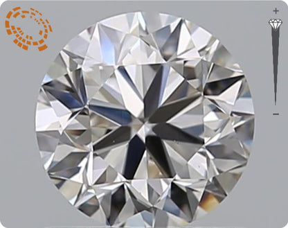 Natürlicher 0.90ct GIA Diamant | Farbe H | Reinheit VS1 | Rundschliff | VG EX VG #D10468