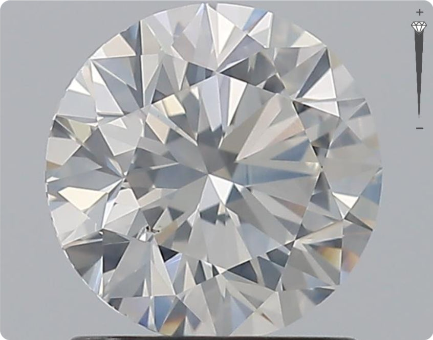 Natürlicher 1.29ct GIA Diamant | Farbe H | Reinheit SI2 | Rundschliff | EX EX EX #D10470
