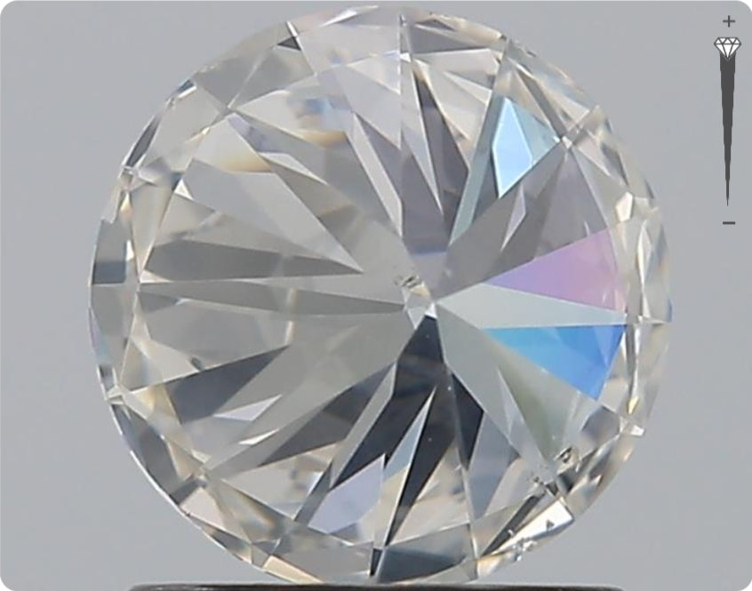 Natürlicher 1.29ct GIA Diamant | Farbe H | Reinheit SI2 | Rundschliff | EX EX EX #D10470