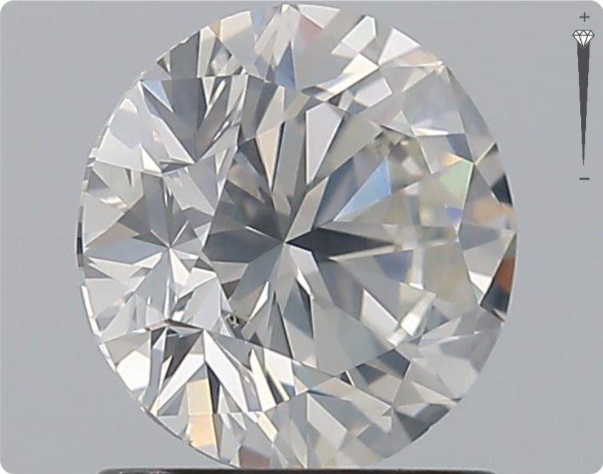 Natürlicher 1.29ct GIA Diamant | Farbe H | Reinheit SI2 | Rundschliff | EX EX EX #D10470