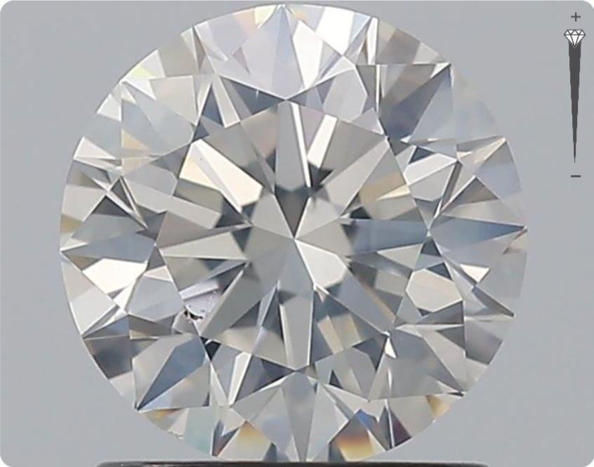 Natürlicher 1.29ct GIA Diamant | Farbe H | Reinheit SI2 | Rundschliff | EX EX EX #D10470