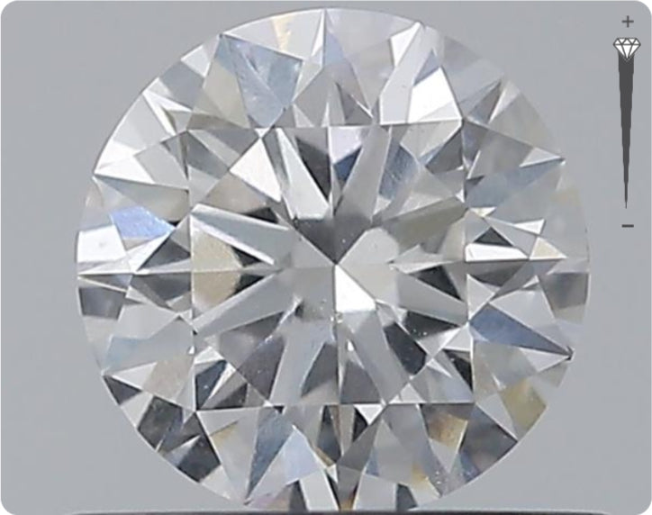 Natürlicher 0.63ct GIA Diamant | Farbe D | Reinheit SI2 | Rundschliff | EX EX EX #D10471