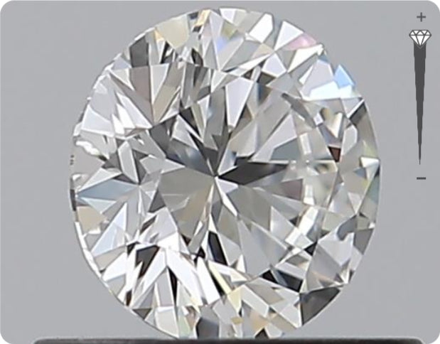 Natürlicher 0.50ct GIA Diamant | Farbe F | Reinheit VVS2 | Rundschliff | EX EX EX #D10472