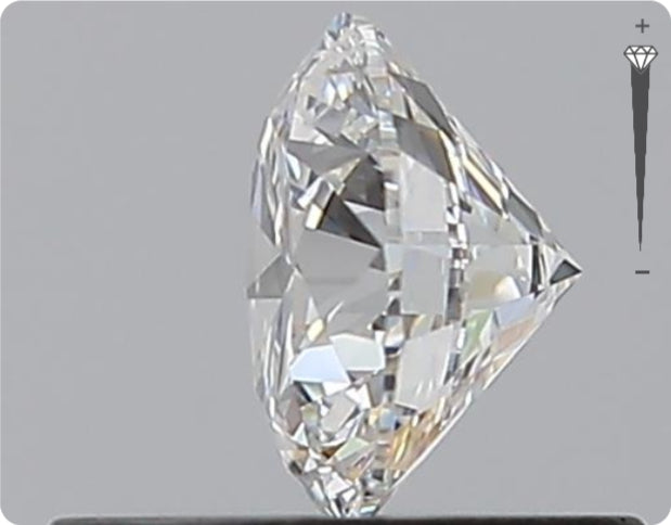 Natürlicher 0.50ct GIA Diamant | Farbe F | Reinheit VVS2 | Rundschliff | EX EX EX #D10472