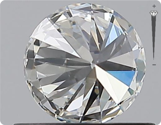 Natürlicher 0.50ct GIA Diamant | Farbe F | Reinheit VVS2 | Rundschliff | EX EX EX #D10472