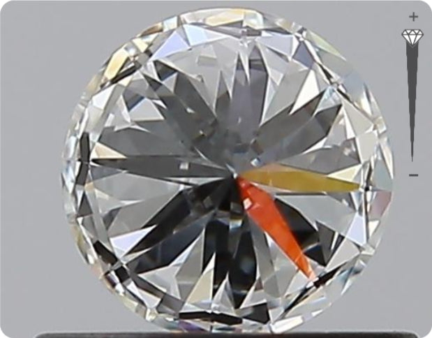 Natürlicher 0.50ct GIA Diamant | Farbe F | Reinheit VVS2 | Rundschliff | EX EX EX #D10472