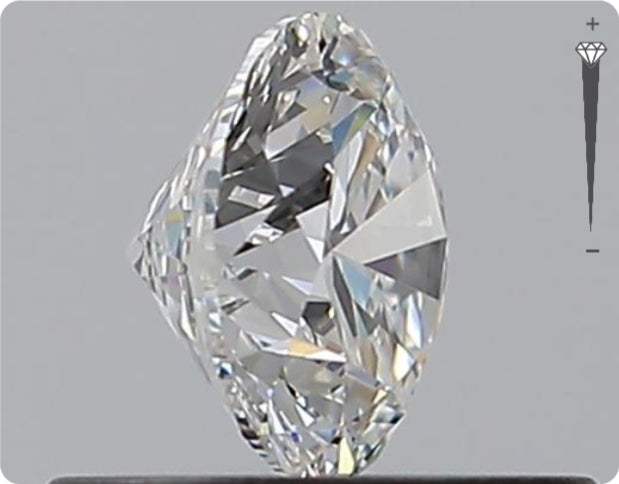 Natürlicher 0.50ct GIA Diamant | Farbe F | Reinheit VVS2 | Rundschliff | EX EX EX #D10472