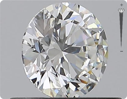 Natürlicher 0.50ct GIA Diamant | Farbe F | Reinheit VVS2 | Rundschliff | EX EX EX #D10472