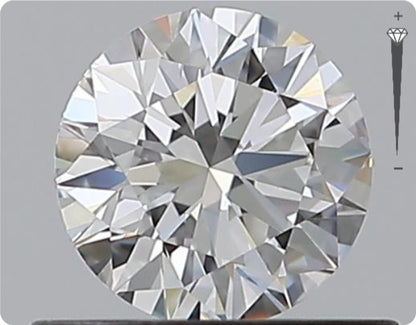 Natürlicher 0.50ct GIA Diamant | Farbe F | Reinheit VVS2 | Rundschliff | EX EX EX #D10472