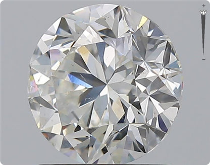 Diamant naturel GIA de 1,50 ct | Couleur H | Pureté SI2 | Taille ronde | TB TB TB #D10473