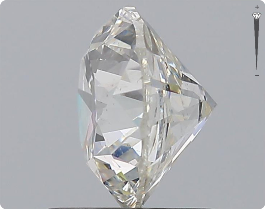 Diamant naturel GIA de 1,50 ct | Couleur H | Pureté SI2 | Taille ronde | TB TB TB #D10473