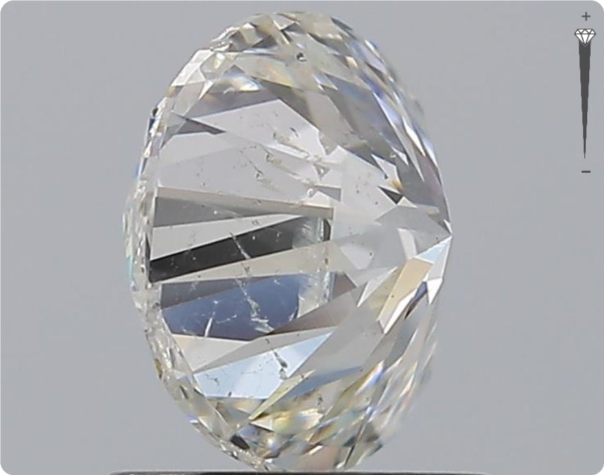Diamant naturel GIA de 1,50 ct | Couleur H | Pureté SI2 | Taille ronde | TB TB TB #D10473