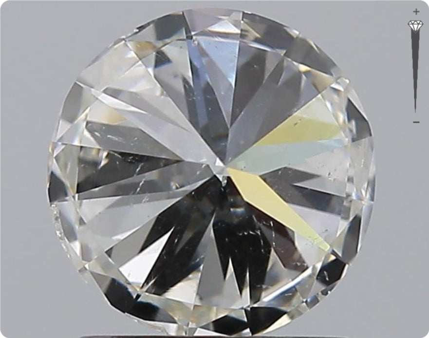 Diamant naturel GIA de 1,50 ct | Couleur H | Pureté SI2 | Taille ronde | TB TB TB #D10473
