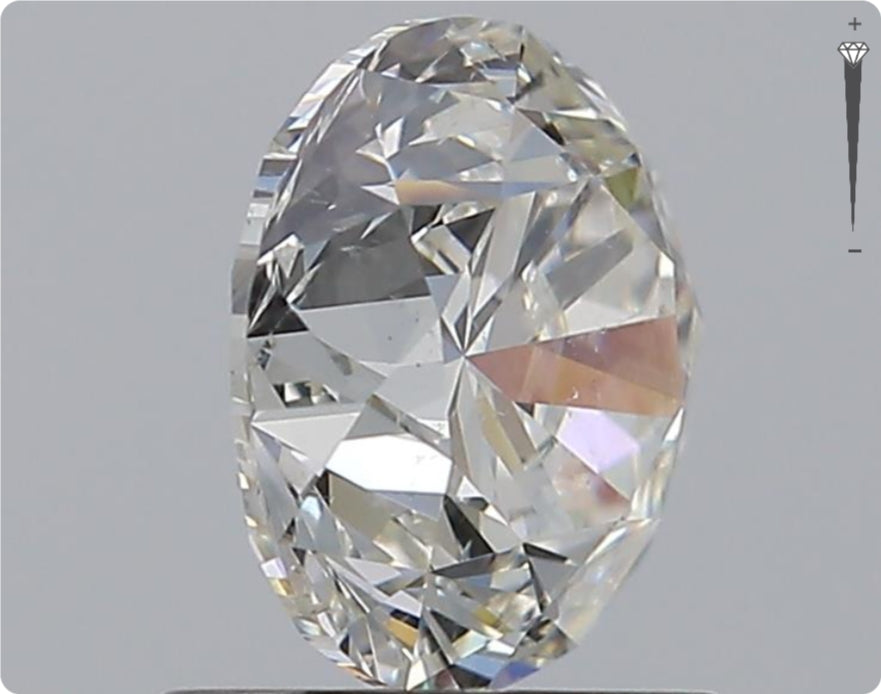 Diamant naturel GIA de 1,50 ct | Couleur H | Pureté SI2 | Taille ronde | TB TB TB #D10473
