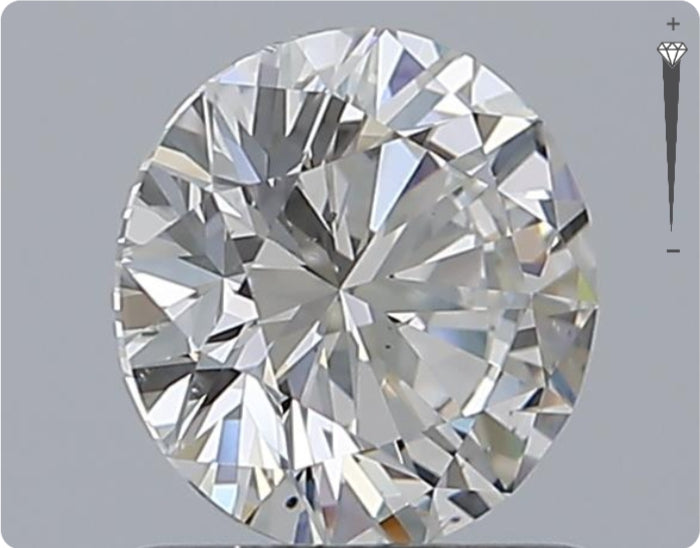 Natürlicher 0.90ct GIA Diamant | Farbe E | Reinheit SI1 | Rundschliff | VG EX EX #D10474