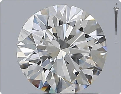 Natürlicher 0.90ct GIA Diamant | Farbe E | Reinheit SI1 | Rundschliff | VG EX EX #D10474