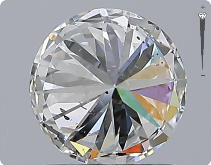 Natürlicher 0.90ct GIA Diamant | Farbe E | Reinheit SI1 | Rundschliff | VG EX EX #D10474