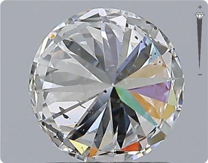 Natürlicher 0.90ct GIA Diamant | Farbe E | Reinheit SI1 | Rundschliff | VG EX EX #D10474