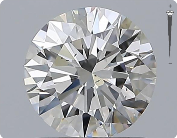 Natürlicher 0.90ct GIA Diamant | Farbe E | Reinheit SI1 | Rundschliff | VG EX EX #D10474