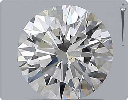 Natürlicher 0.90ct GIA Diamant | Farbe E | Reinheit SI1 | Rundschliff | VG EX EX #D10474