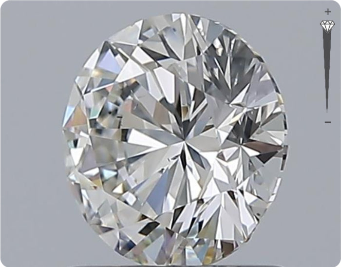 Natürlicher 0.90ct GIA Diamant | Farbe E | Reinheit SI1 | Rundschliff | VG EX EX #D10474
