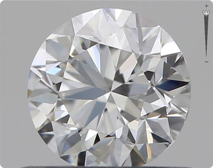 Natürlicher 0.50ct GIA Diamant | Farbe E | Reinheit VVS2 | Rundschliff | VG EX EX #D10475