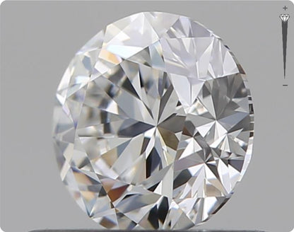 Natürlicher 0.50ct GIA Diamant | Farbe E | Reinheit VVS2 | Rundschliff | VG EX EX #D10475
