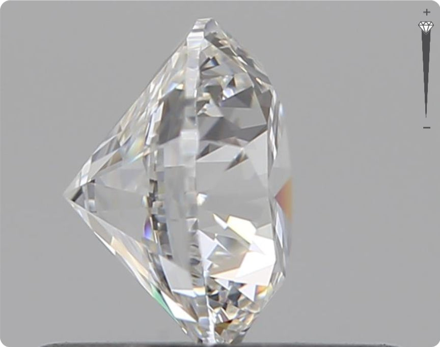 Natürlicher 0.50ct GIA Diamant | Farbe E | Reinheit VVS2 | Rundschliff | VG EX EX #D10475