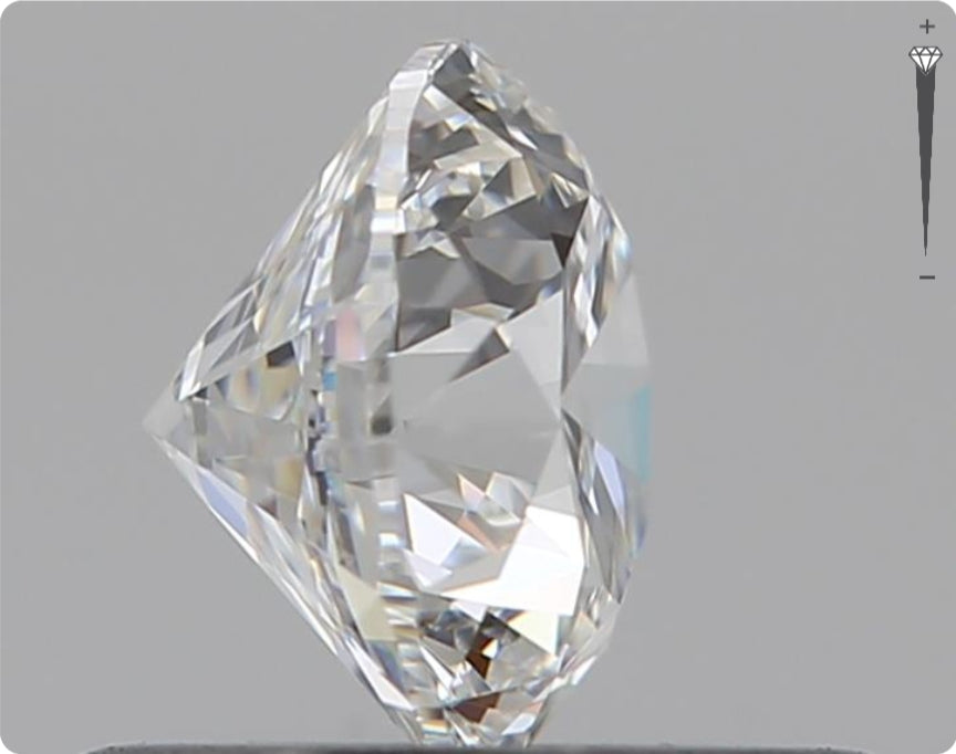 Natürlicher 0.50ct GIA Diamant | Farbe E | Reinheit VVS2 | Rundschliff | VG EX EX #D10475