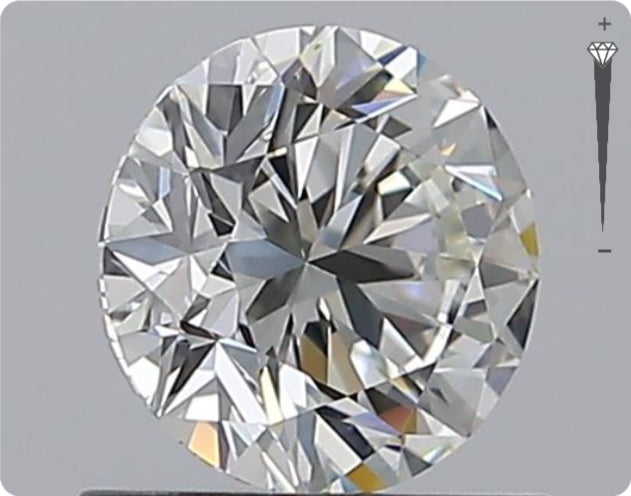 Natürlicher 0.82ct GIA Diamant | Farbe H | Reinheit VVS1 | Rundschliff | EX EX EX #D10476