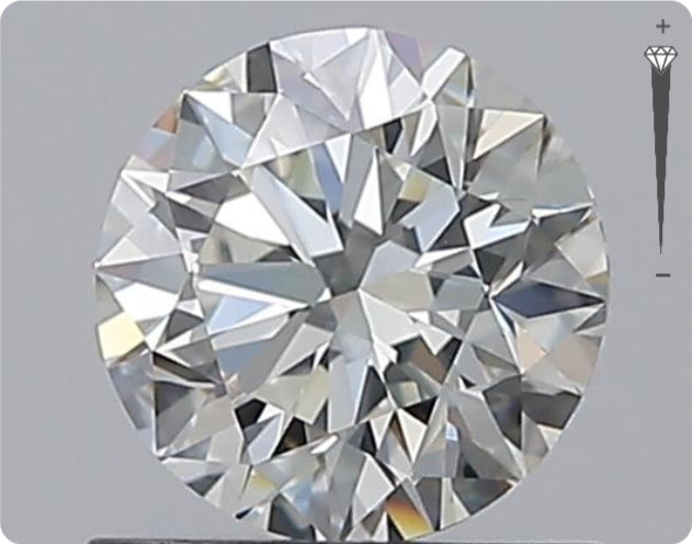 Natürlicher 0.82ct GIA Diamant | Farbe H | Reinheit VVS1 | Rundschliff | EX EX EX #D10476