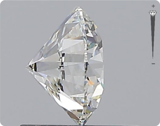 Natürlicher 0.82ct GIA Diamant | Farbe H | Reinheit VVS1 | Rundschliff | EX EX EX #D10476