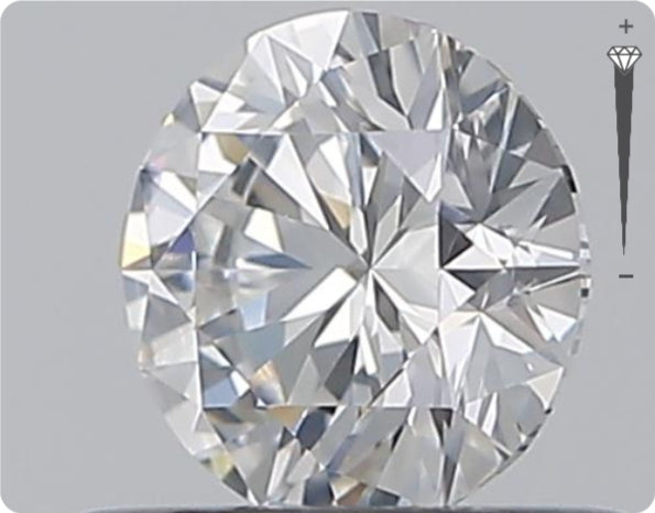 Natürlicher 0.50ct GIA Diamant | Farbe E | Reinheit SI1 | Rundschliff | EX EX EX #D10477
