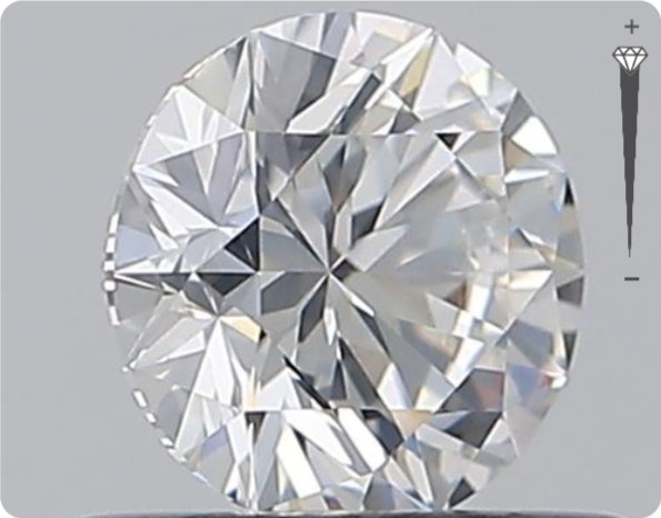 Natürlicher 0.50ct GIA Diamant | Farbe E | Reinheit SI1 | Rundschliff | EX EX EX #D10477
