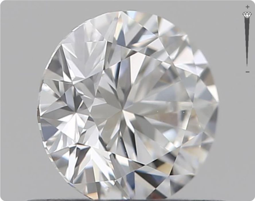 Natürlicher 0.50ct GIA Diamant | Farbe E | Reinheit VS1 | Rundschliff | EX EX EX #D10478