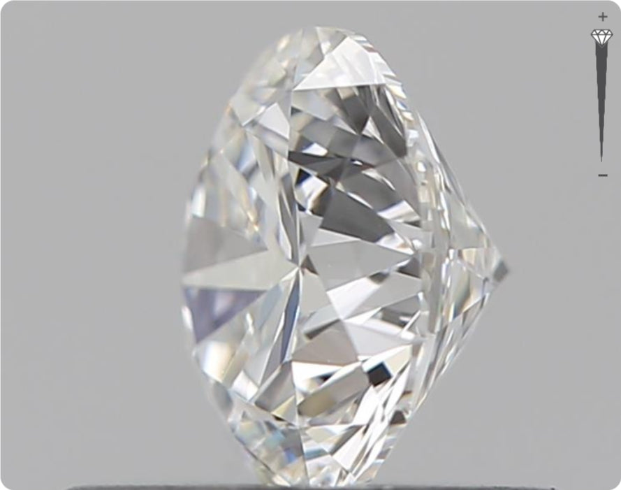 Natürlicher 0.50ct GIA Diamant | Farbe E | Reinheit VS1 | Rundschliff | EX EX EX #D10478