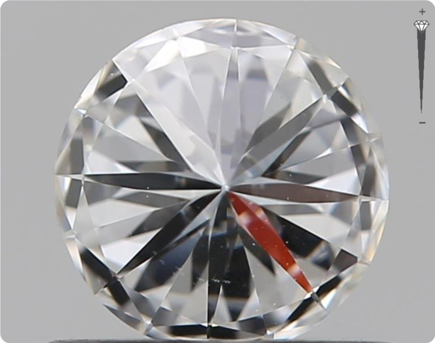 Natürlicher 0.50ct GIA Diamant | Farbe E | Reinheit VS1 | Rundschliff | EX EX EX #D10478