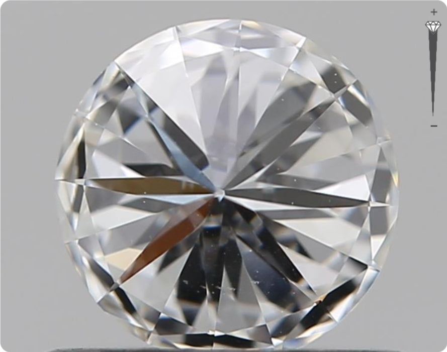 Natürlicher 0.50ct GIA Diamant | Farbe E | Reinheit VS1 | Rundschliff | EX EX EX #D10478