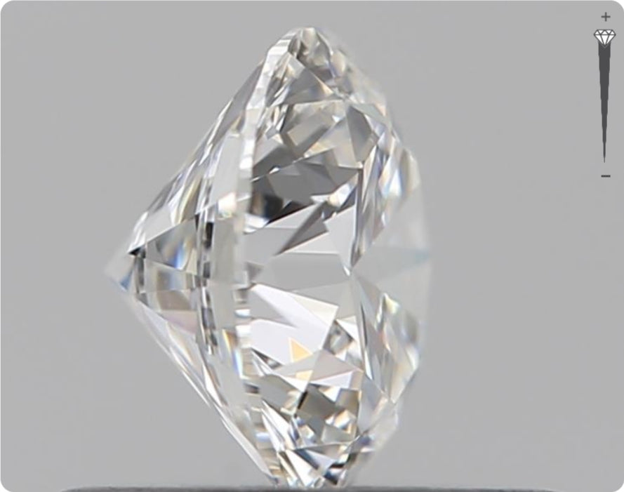 Natürlicher 0.50ct GIA Diamant | Farbe E | Reinheit VS1 | Rundschliff | EX EX EX #D10478