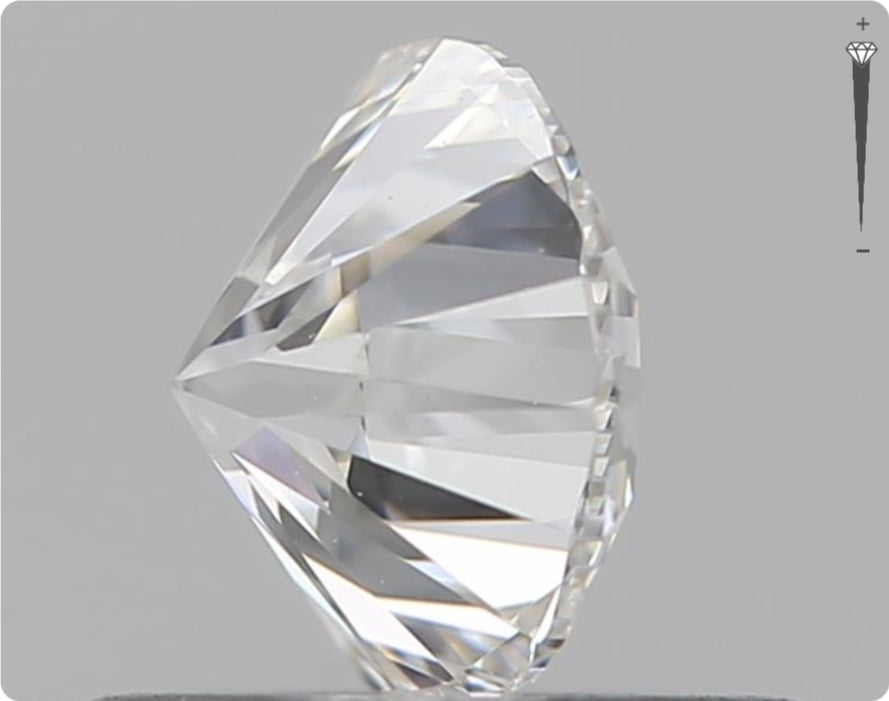 Natürlicher 0.50ct GIA Diamant | Farbe E | Reinheit VS1 | Rundschliff | EX EX EX #D10478