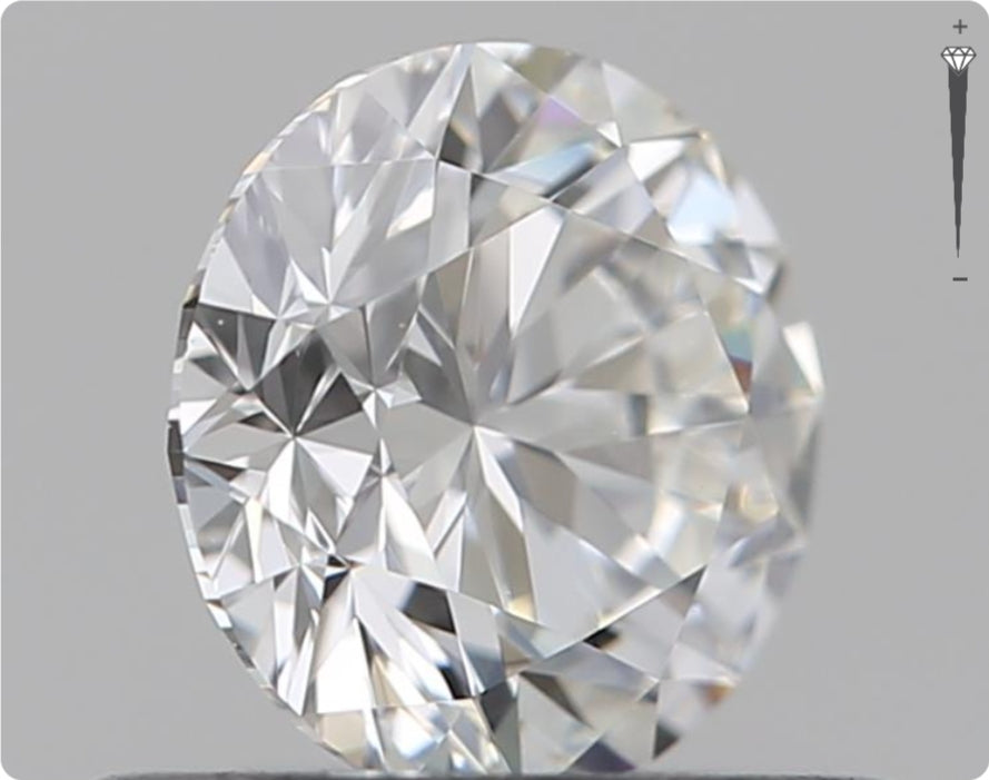 Natürlicher 0.50ct GIA Diamant | Farbe E | Reinheit VS1 | Rundschliff | EX EX EX #D10478