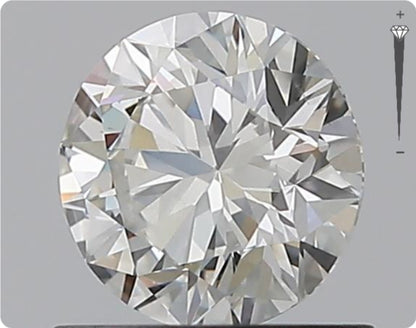 Natürlicher 0.75ct GIA Diamant | Farbe H | Reinheit SI2 | Rundschliff | EX EX EX #D10479