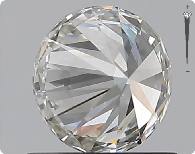Natürlicher 0.75ct GIA Diamant | Farbe H | Reinheit SI2 | Rundschliff | EX EX EX #D10479