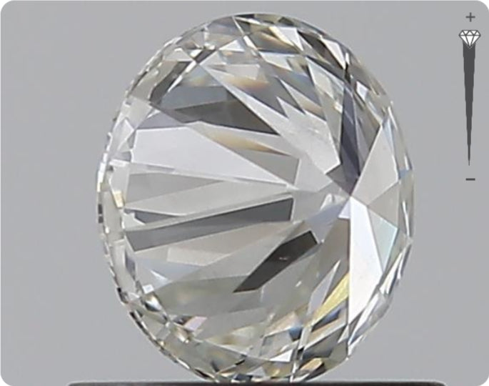 Natürlicher 0.75ct GIA Diamant | Farbe H | Reinheit SI2 | Rundschliff | EX EX EX #D10479