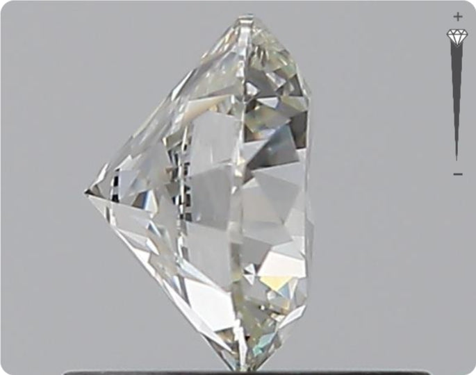 Natürlicher 0.75ct GIA Diamant | Farbe H | Reinheit SI2 | Rundschliff | EX EX EX #D10479