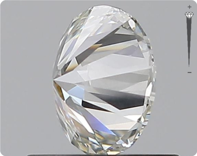 Natürlicher 0.75ct GIA Diamant | Farbe H | Reinheit SI2 | Rundschliff | EX EX EX #D10479