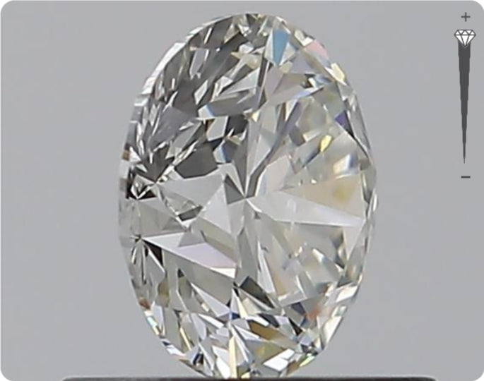 Natürlicher 0.75ct GIA Diamant | Farbe H | Reinheit SI2 | Rundschliff | EX EX EX #D10479