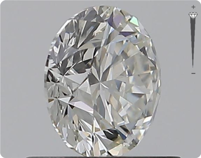 Natürlicher 0.75ct GIA Diamant | Farbe H | Reinheit SI2 | Rundschliff | EX EX EX #D10479