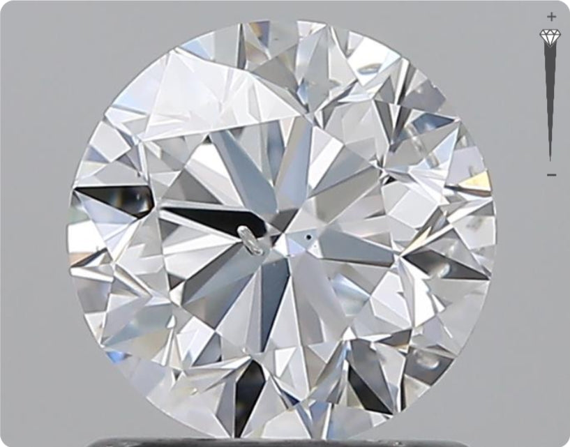Natürlicher 1.00ct GIA Diamant | Farbe D | Reinheit SI2 | Rundschliff | VG EX EX #D10482